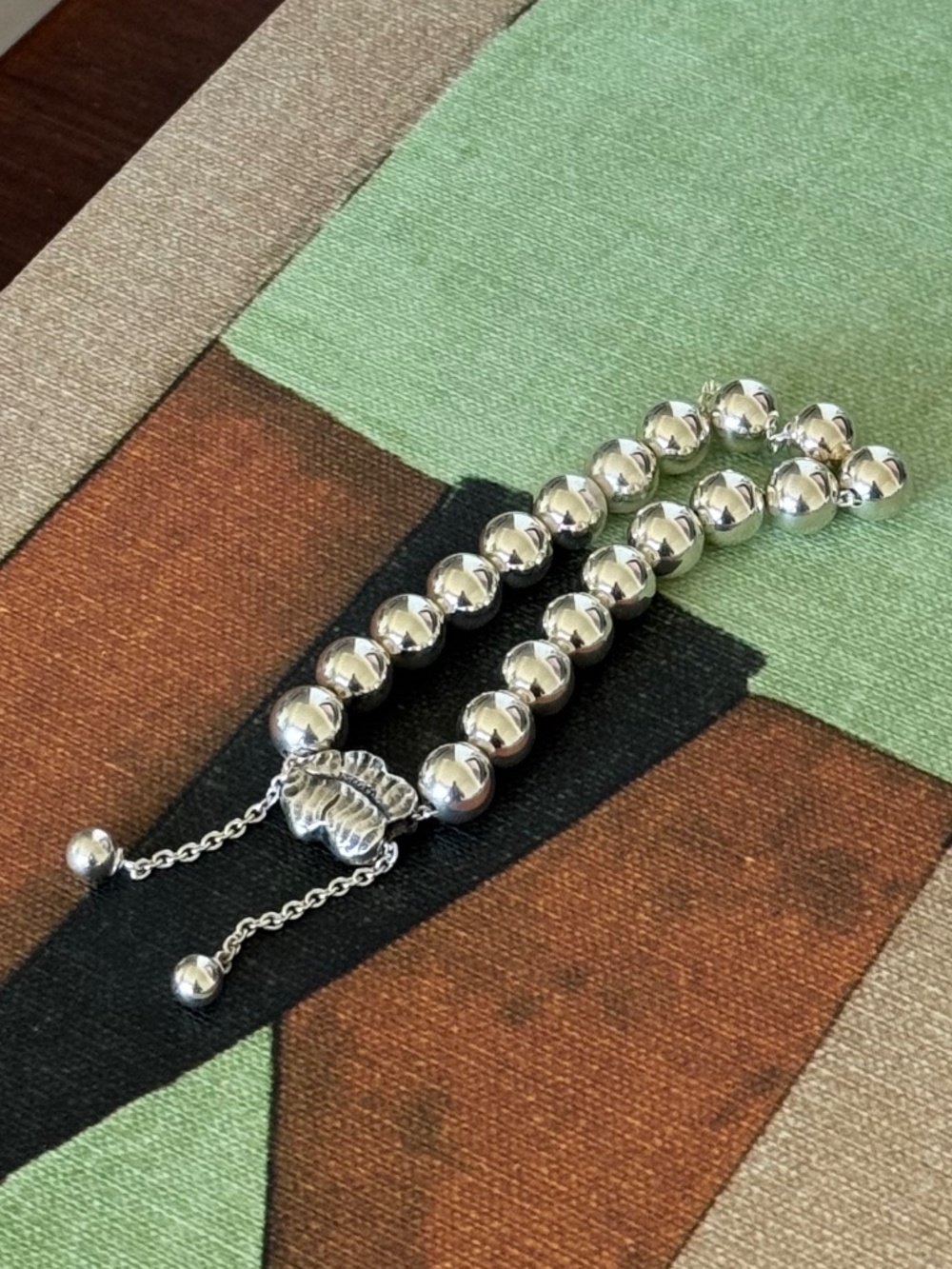 GEORG JENSEN Sterling Silver Moonlight Grapes Bracelet # 551C